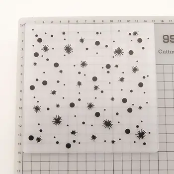 

Dot Plastic Embossing Folder Template DIY Scrapbook Photo Album Card Making Decoration Crafts 090C for Diamond embroidery