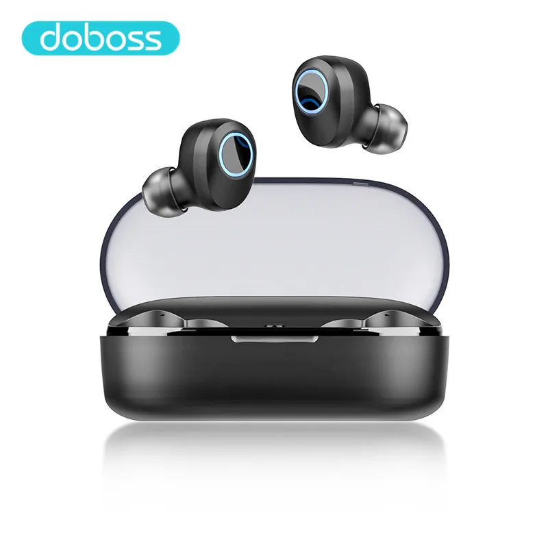 Беспроводные стереонаушники Doboss, стереонаушники с Bluetooth, Hi-Fi, стереонаушники с зарядным устройством, беспроводные наушники для телефона - Цвет: Doboss J29