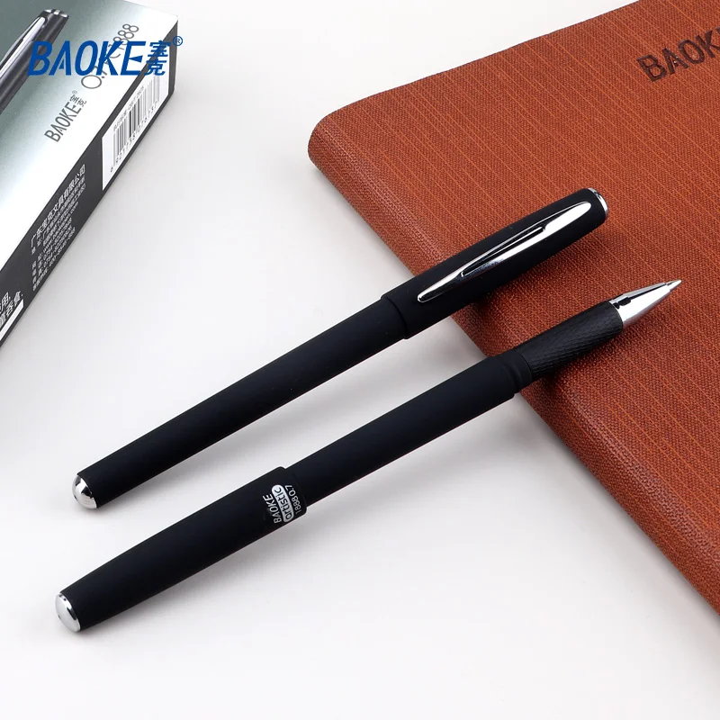 Гелевая ручка BAOKE PC1888 с нейтральными черными чернилами, фломастеры толщиной 0,7 мм, головной офис для Обучения письму