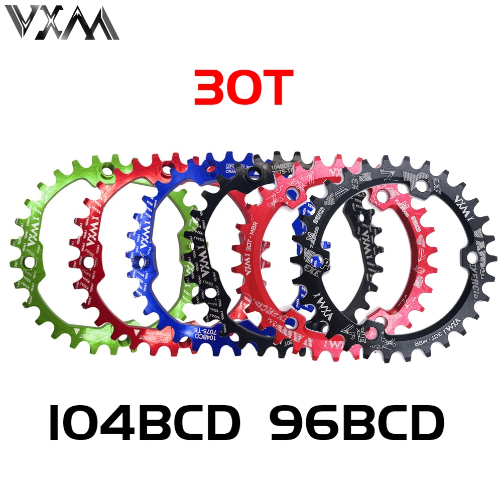 Велосипедный Кривошип 104BCD/96BCD MTB 30T звездочка из алюминиевого сплава узкая