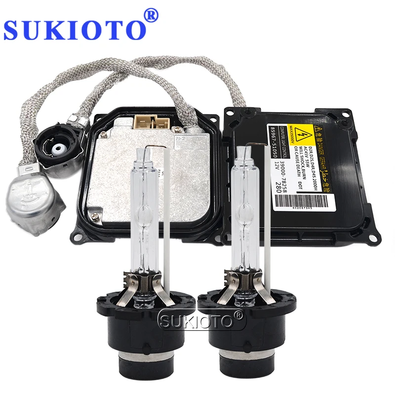 SUKIOTO Original 55W D2S D2R Xenon HID Kit OEM 85967 51050 Replacement