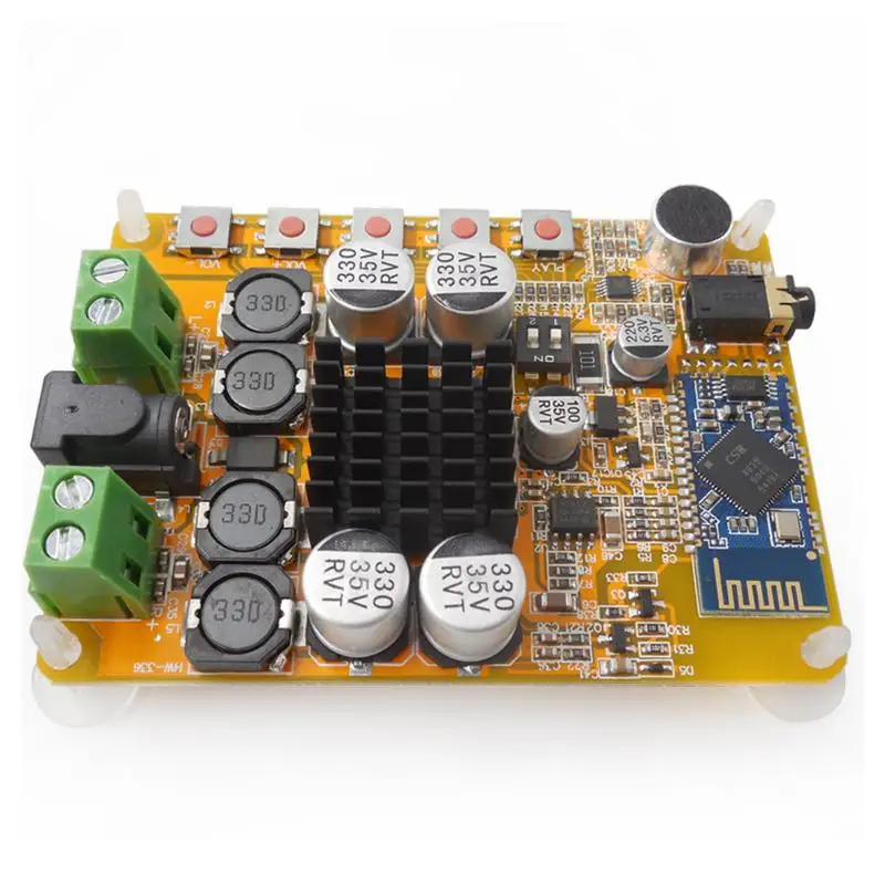 Bluetooth 4,0 TDA7492 сабвуфер усилитель доска 2*50 Вт цифровой двухканальный CSR8635 Bluetooth 4,2 аудио усилитель доска
