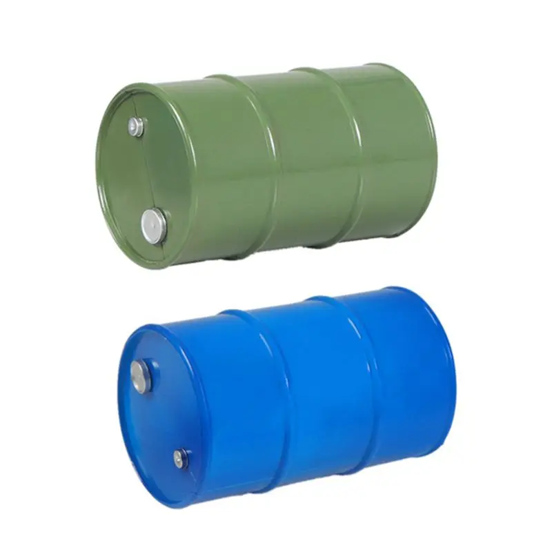 2шт Пластиковый масляный барабан для 1/10 Rc Гусеничный мост Scx10 90047 Tamiya Cc01 D90 D110-синий