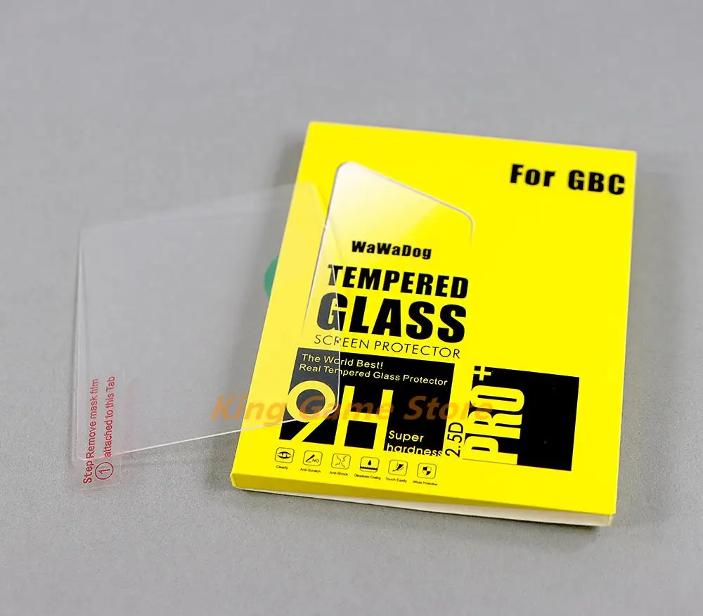 1pc/lot Glass Tempered film for Gameboy GB GBA GBC GBP GBA SP Tempered film glass guard Protection screen Anti Scratch