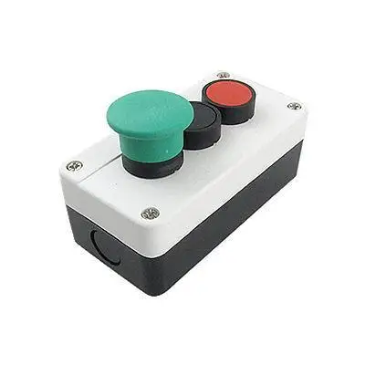 

Red Black Green Head NO NC Push Button Switch Station