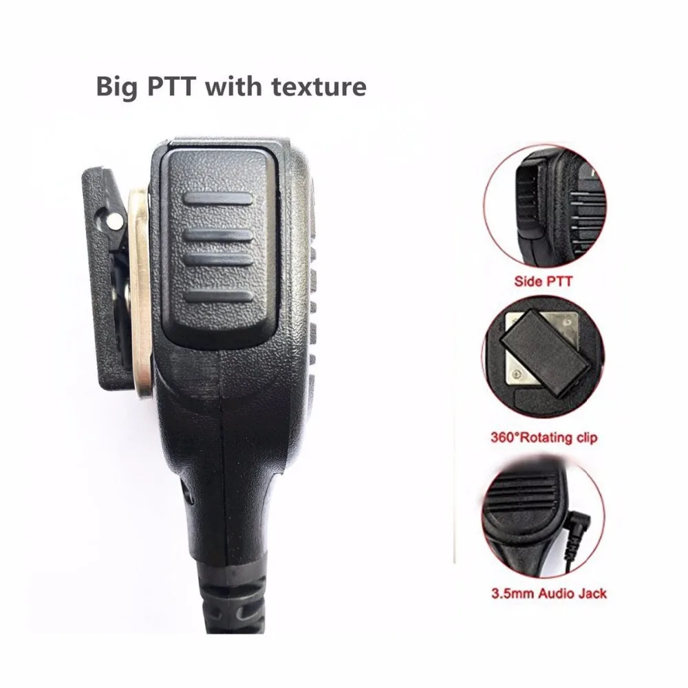 Radtel Speaker Microphone Mic for CP200/GP68/GP88/GP300/ GP2000 Radtel RT-68 IP68 Walkie Talkie for A8 puxing px-558 px578