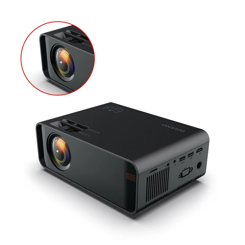HD 1080P видео проектор Bluetooth Портативный Умный домашний кинотеатр 12000LM Поддержка 3D с европейской вилкой