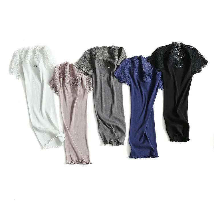 KMS Tees Woman Basic Top 70% Silk 30% Cotton