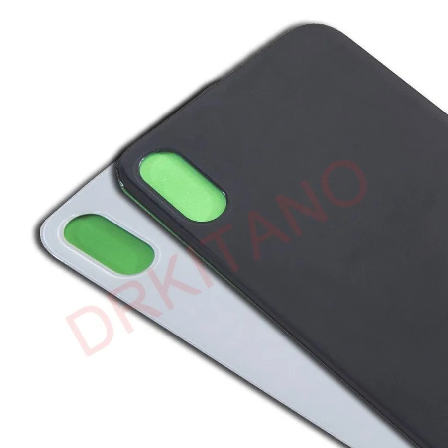 Задняя стеклянная панель для iPhone X, стеклянная крышка для батареи, задняя дверь, корпус, чехол для Apple iPhone X, Задняя стеклянная крышка с объективом камеры