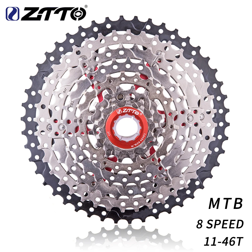 Запчасти для горного велосипеда ZTTO кассета свободного колеса 8s 24s 11-32T 11-40T 11-46T 11-25T