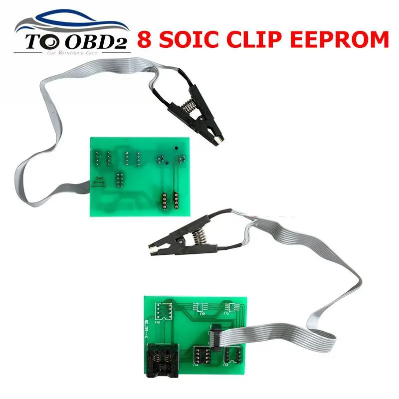 Высокое качество плата EEPROM адаптер 8 soic зажим для Xprog V5.60/V5.70/V5.74/V5.84 UPA зеленый V1.3