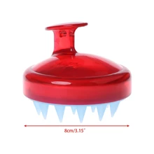 1 шт. портативный шампунь с силиконом головы душ мытье тела волос гребень-массажер