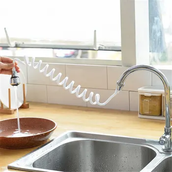 

Extended Sprayer Kitchen Sink Tap Diffuser Rotatable Filter Sprayer Long Hose Flexible Faucet Faucet Nozzle Shower Bath Devices