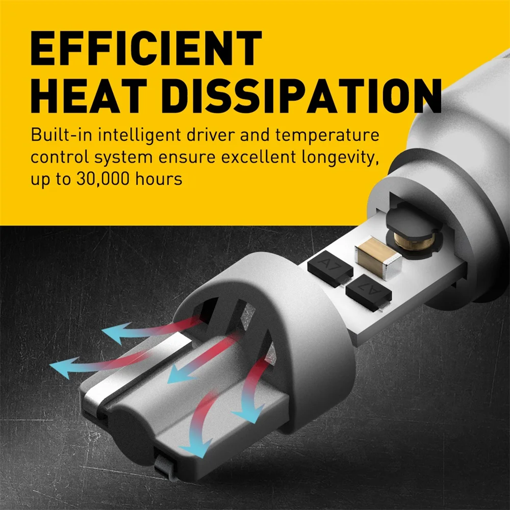 AUXITO 2Pcs T15 LED ���� �� W16W LED Canbus ���� ���� 12V 3030 SMD 912 921 ���� �ڵ��� ��� ������ ���� �ڵ� ���� 6000K ���