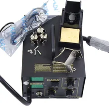 Электрический паяльник KADA 852D+ цифровой сварочный аппарат горячего воздуха паяльная станция SMD SMT горячего воздуха и железа 110 В 220 В