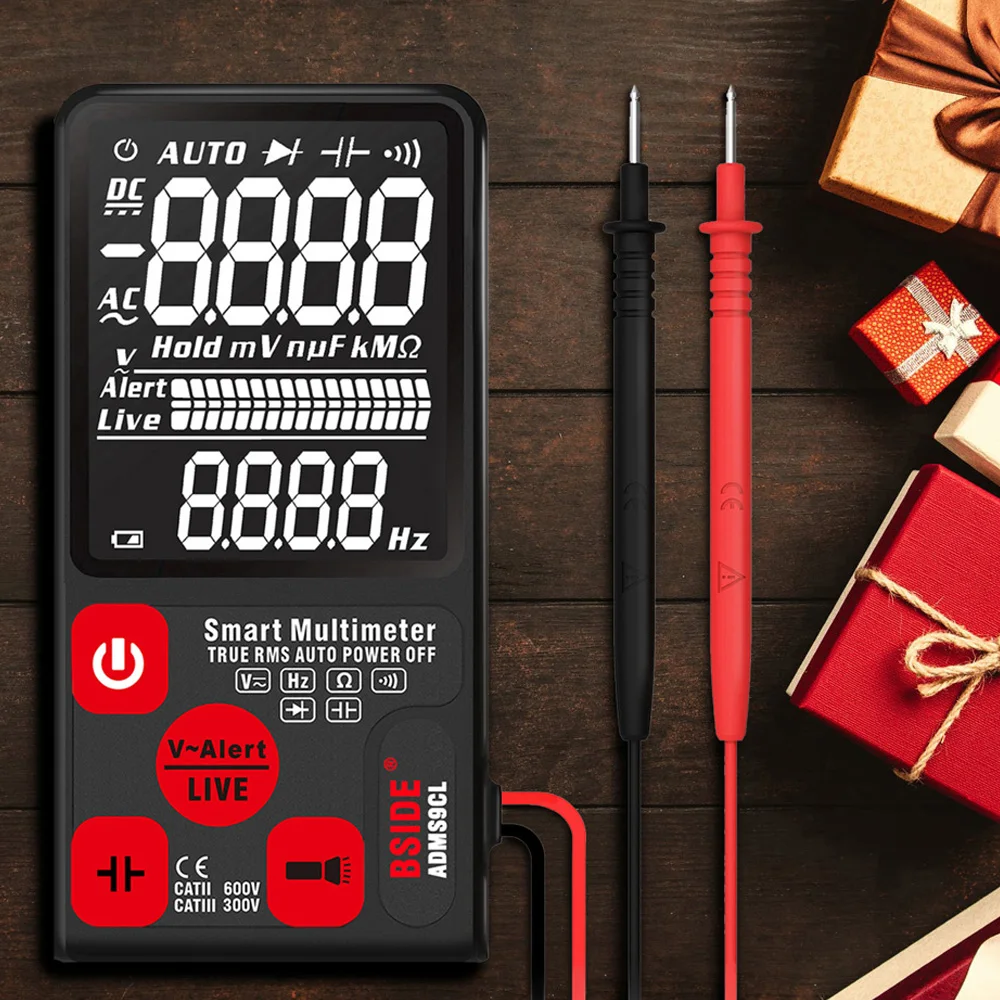 

ADMS9CL Intelligent Digital Multimeter AC/DC Voltage Resistance Frequency Capacitance Meter Diode Automatic Identification