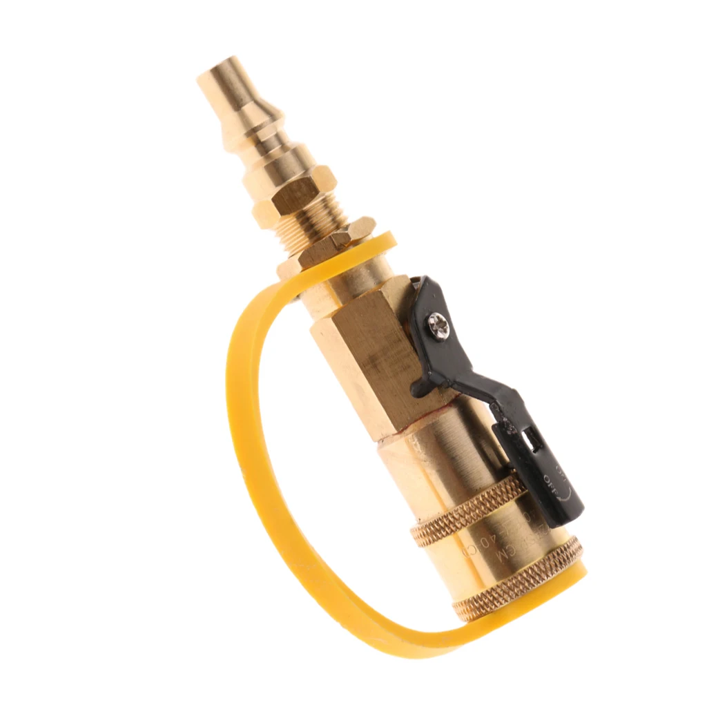 1/4'' Gas Quick Connect Adapter Fittings LP Propane Hose Quick Disconnect