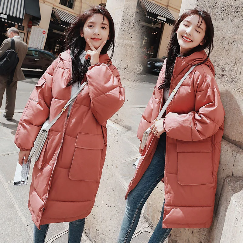 

Winter down Jacket Cotton-padded Clothes Women's Mid-length 2018 New Style Korean-style Chapter Ronon down Coat Women's Loose-Fi