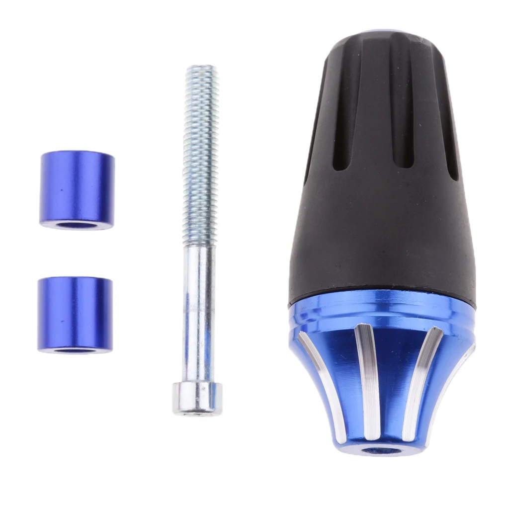 1 Set Universal Motorcycle / Motorbike CNC Frame Slider Falling Crash Protector For Yamaha Honda Suzuki Etc 130*92*39mm 6 Colors