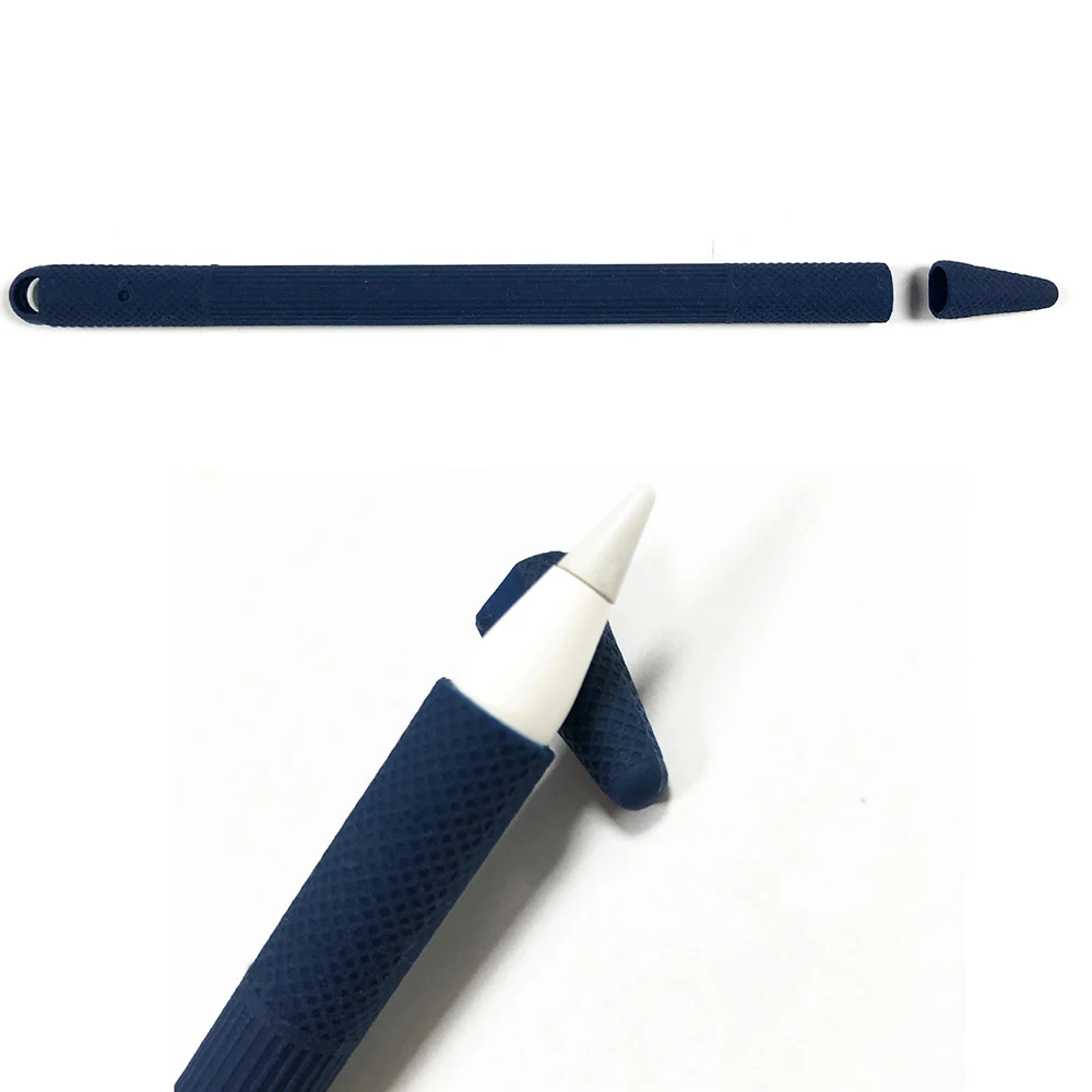 Цветной мягкий силиконовый совместимый для Apple Pencil 2 Чехол совместимый для iPad планшет стилус защитный чехол
