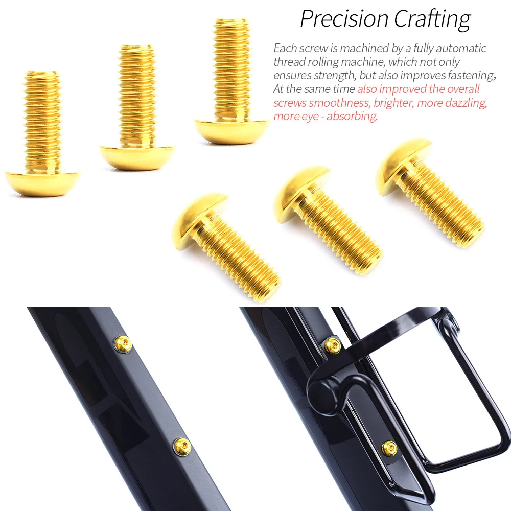 Bicycle Water Bottle Cage Bicycle Bottle Holder Water Bottle Holder Bicycle Bottle Cage Screws Bike Pump Holder RISK 2pcs/box Road Mountain Titanium Alloy Bike Bicycle M5x12 Water Bottle Cage Fixing Bolts Air Pump Holder Bracket Fixed Screw for bicycle water bottle cage,bicycle bottle holder,water bottle holder,bicycle bottle cage screws,bike pump holder