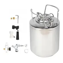 Барные инструменты 10л 304 нержавеющая сталь пивной бочонок пивной кран СО2 разъем для зарядного устройства набор аксессуаров для домашнего пивоварения многоразовый барменный набор инструментов