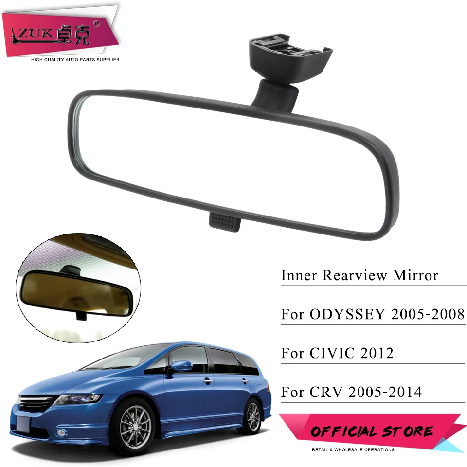ZUK зеркало заднего вида для автомобиля HONDA CRV 2005-2014 CIVIC 2012 ODYSSEY 2005 2006 2007 2008 RB1 76400-SEA-024 |