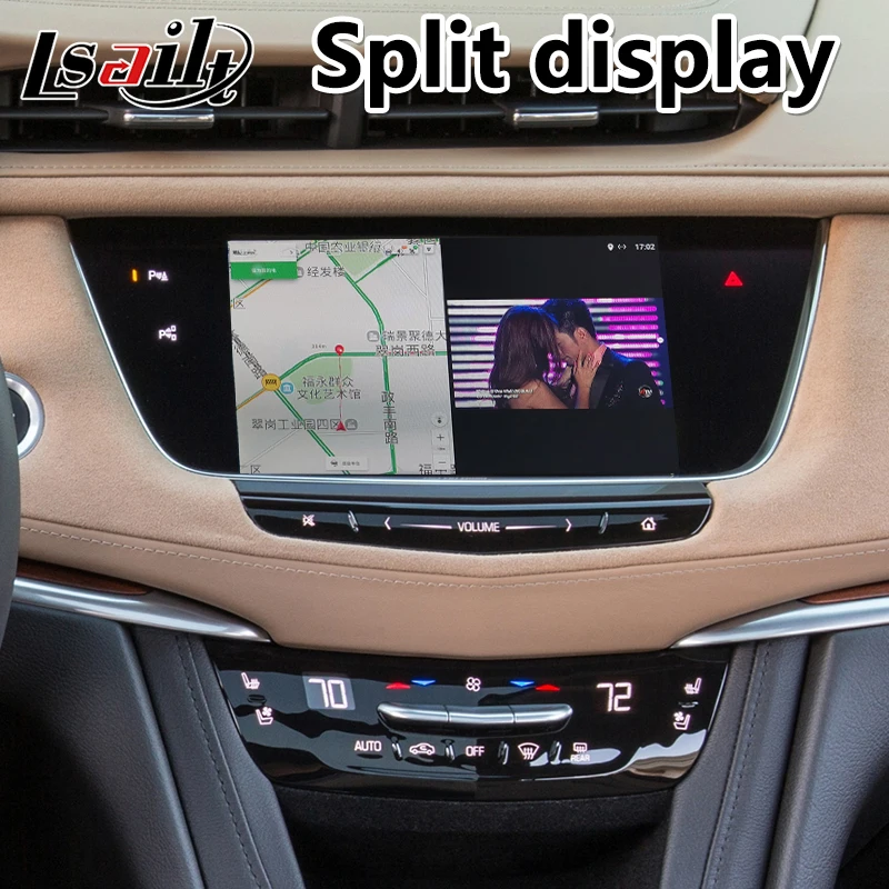  Lsailt Android Navigation Interface for Cadillac XT5 CUE System 2014-2019 Model with 3GB RAM 32GB R