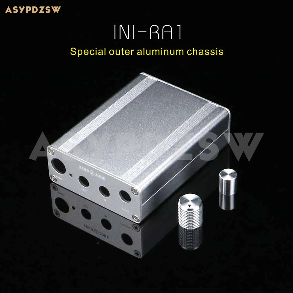 MINI RA1 Portable headphone amplifier dedicated chassis Silver matte shell box
