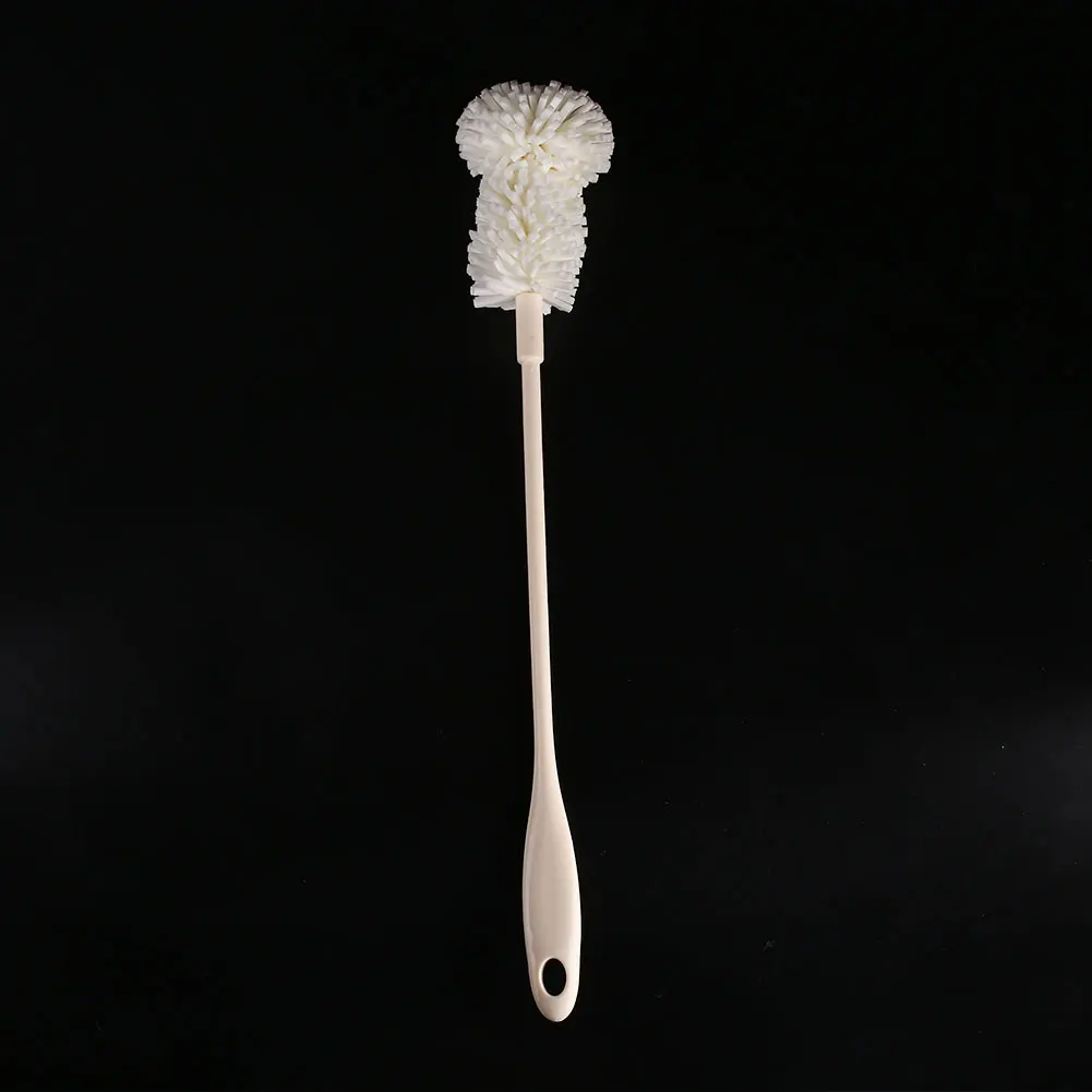 

Long Handle Sponge Bottle Brush For Glass/Bottle/Cup Family Use White Tool