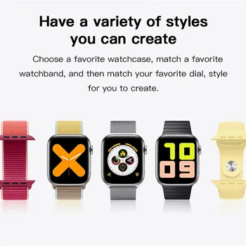 스마트 워치 풀 터치 피트니스 트래커, 심박수 혈압 모니터, X7 스마트 워치, 여성용