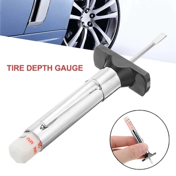 

1pc 0-32NDS 0-25mm Auto Car Tyre Tread Depthometer Depth Indicator Gauge Gage Motorcycle Trailer Van Wheel Measure Tool