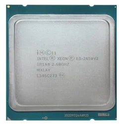 Intel — CPU Xeon E5 2650 V2, processeur, 20 Mo de cache, fréquence de base 2,60 GHz, TDP 95 W, socket LGA 2011, lithographie 22nm 