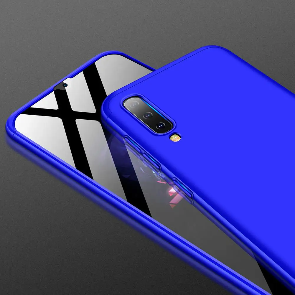 Чехол для телефона samsung A50 ультра тонкий ПК задняя крышка нескользящий противоударный 360 градусов полный защитный чехол