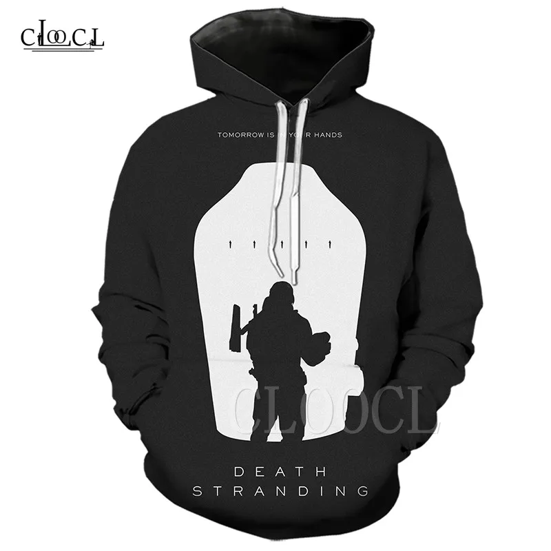 Hoodies 2 Популярная толстовка с 3D принтом игры "Death Stranding", повседневные толстовки, спортивный костюм для мужчин и женщин, игровые худи большого размера, уличная одежда - Цвет: Hoodies 2