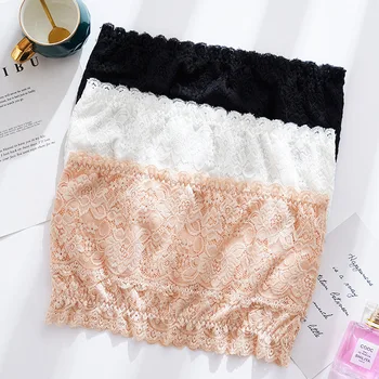 

New Girls Underwear Development Period Primary School Students Lace Bottom Tube Top Girl Wrapped Bust breathable