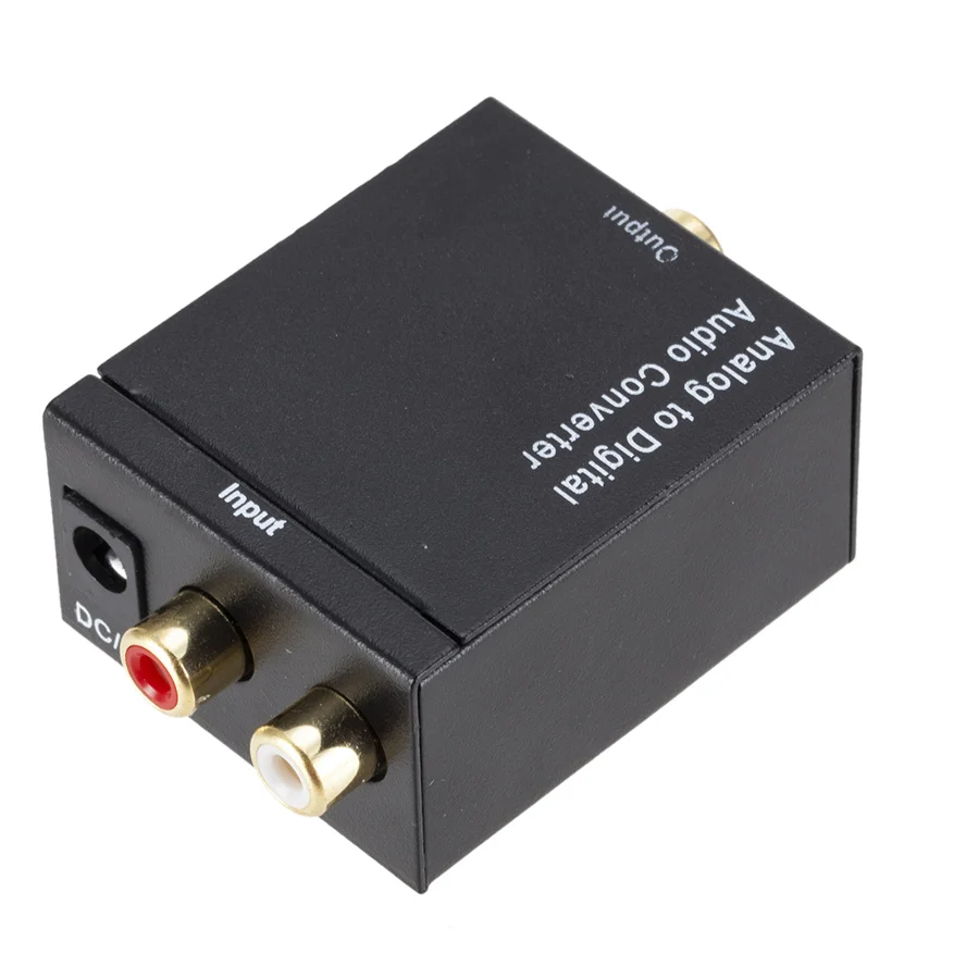 Analog To Digital ADC Converter Optical Coax RCA Toslink Audio Sound Adapter SPDIF Adaptor For Apple TV For Xbox 360 DVD