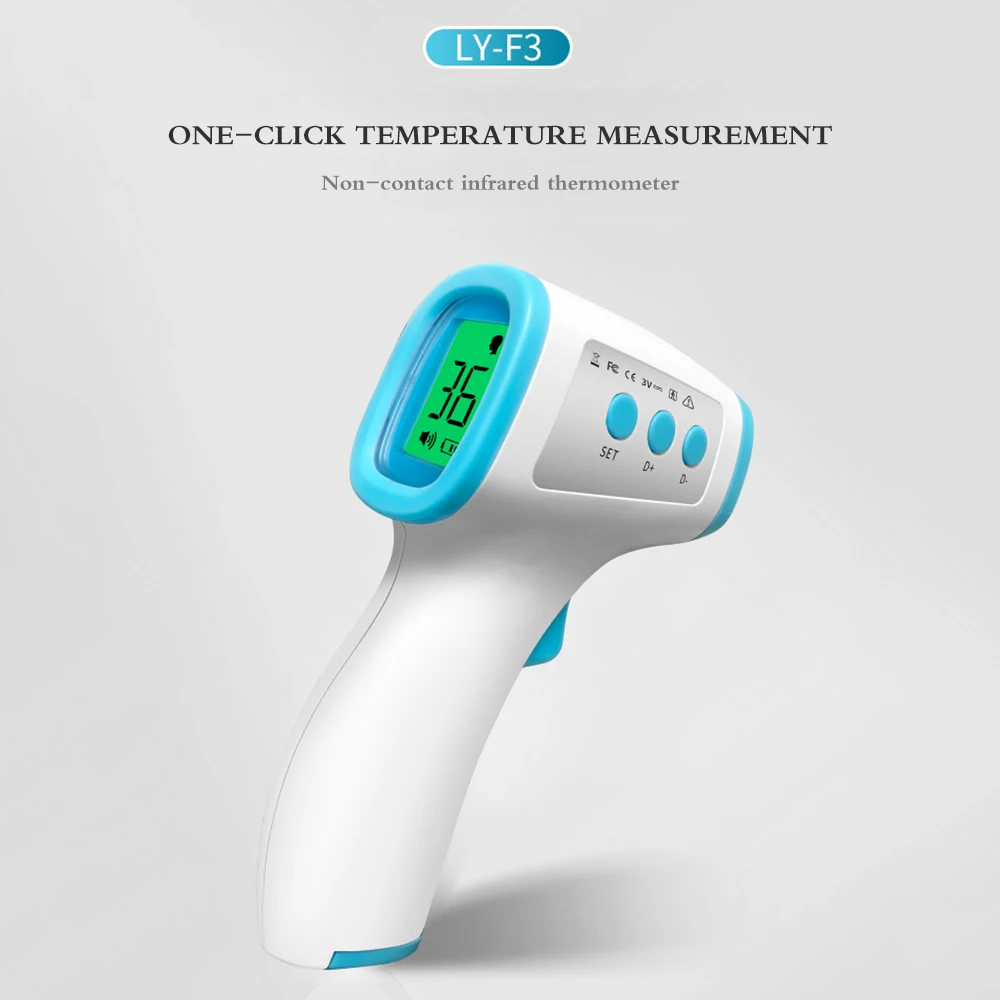 

Body Temperature Detector Temperature Gun Non-contact IR Infrared Thermometer Forehead Digital Infrared Thermometer