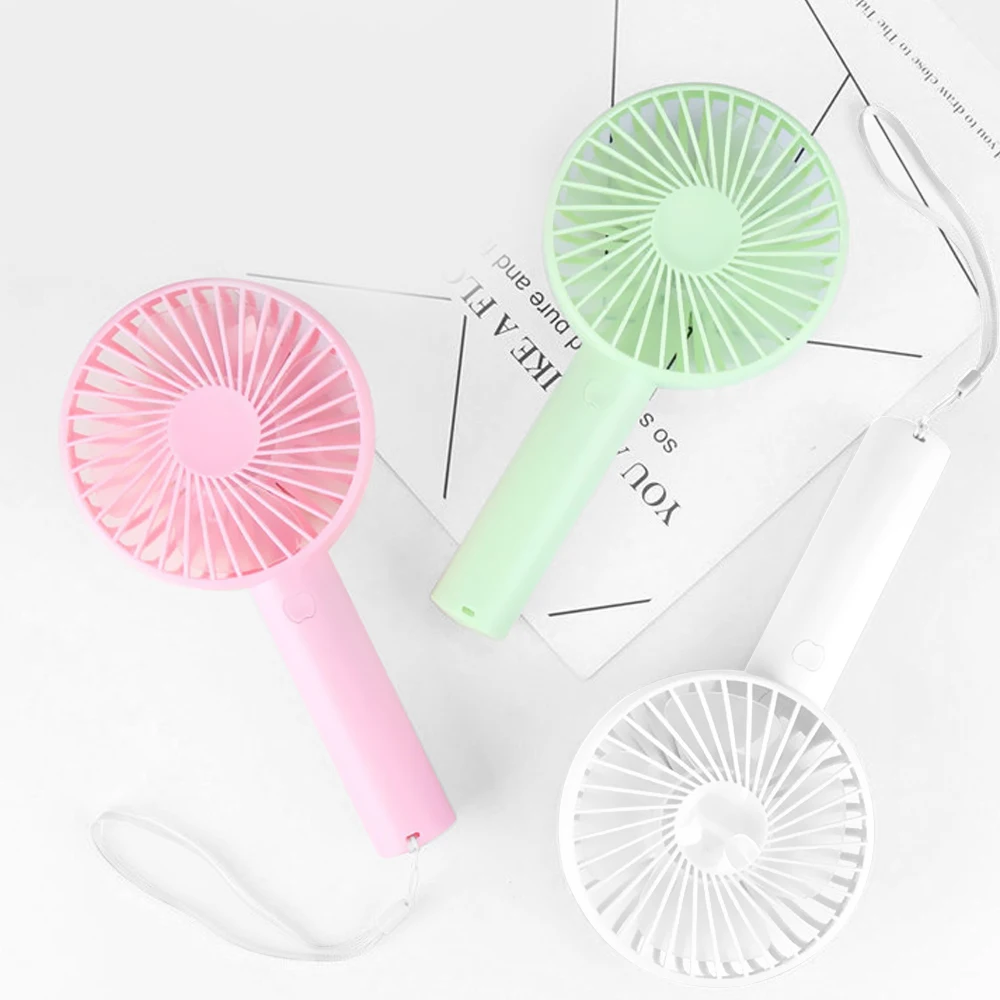Summer Cooler Portable Fan Handheld Mini USB Charging Desk Fans Rechargeable Adjustable 3 Speed For Office Outdoor Travel | Бытовая
