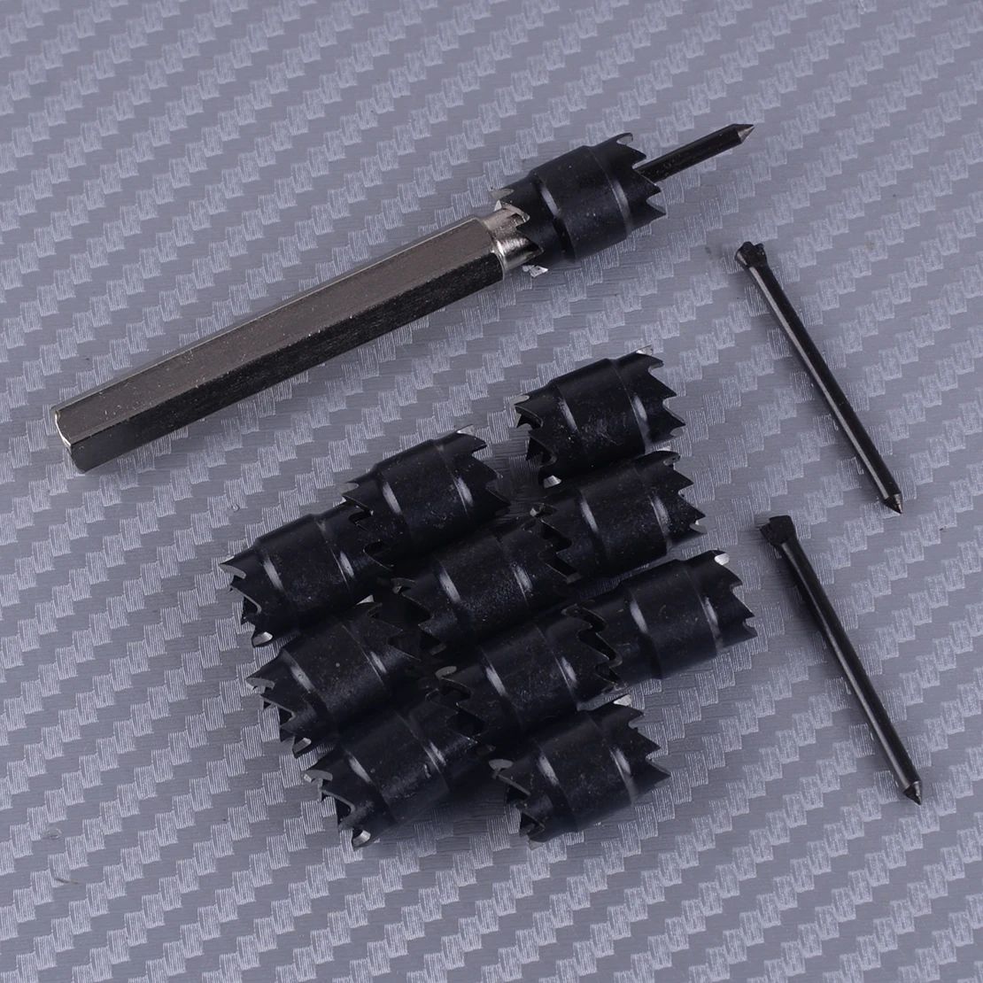 

LETAOSK Universal 13pcs 3/8" Double Sided Rotary Spot Weld Cutter Drill Bit Remover Welder Cut Kits