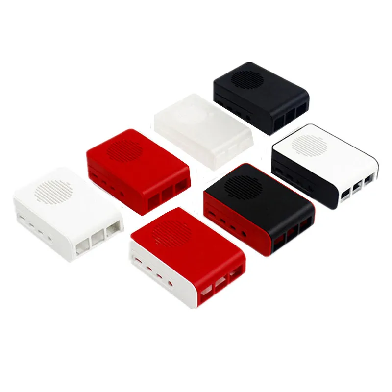 Защитный чехол для Raspberry Pi 4B из АБС пластика черный корпус с охлаждающим