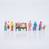 100PCS  1:100-1:200 Miniature Painted Figures Model People Diorama Street Passenger Sand Table Architecture Building Materials 2