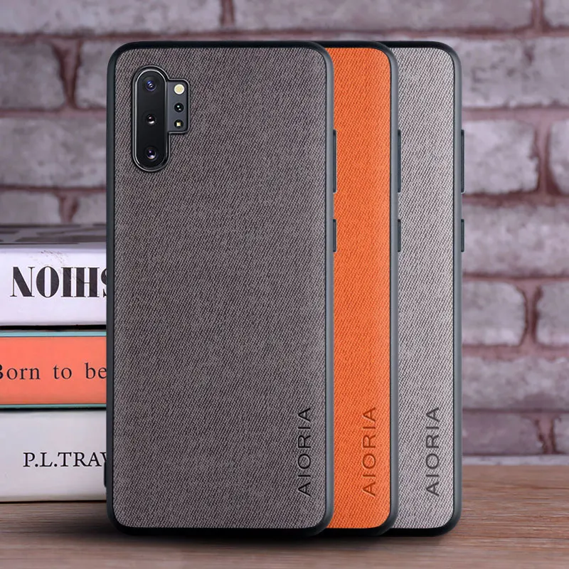 Custodia Per Samsung Galaxy Note 10 Plus Lite Coque Custodia Morbida In Pelle Tessile Di Lusso Per Samsung Galaxy Note 10 Plus Custodia Capa