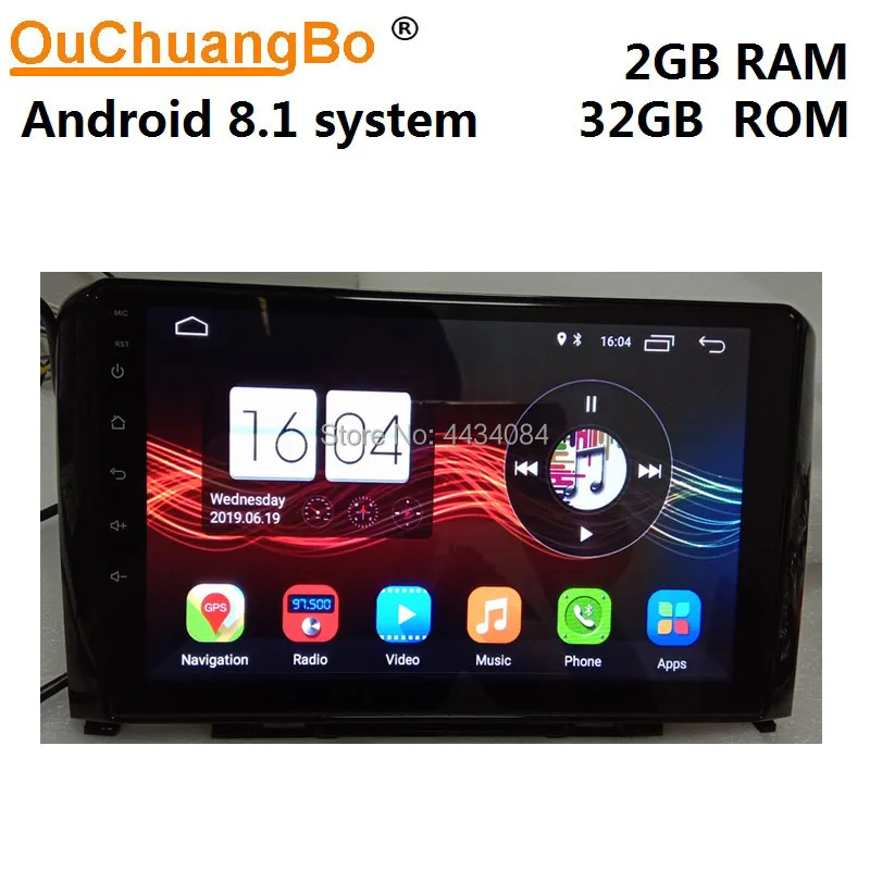 

Ouchuangbo auto gps radio head units for Great Wall Haval H6 2011-2017 support 4 core RAM 4GB ROM 64GB 1080P android 8.1 OS