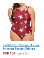 KANCOOLD 2019 Women Causal Swimsuit Sexy One-Piece High Waist Striped Bathing Suit For Women Swimsuit Beachwear Bathing Suit 12