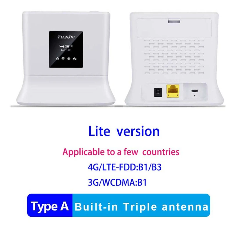 4G Wifi Router Wireless Modem 4g Wifi Sim Card Mobile Routers For IP Camera/Outside Wi-Fi Coverage Removable External Antenna top rated wifi signal booster Wireless Routers