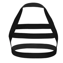 Черный гей-Фетиш бондаж ремни для нижнего белья мужчин Холтер Эластичный тела грудь бондаж пояс экзотические Танк выдалбливают секс ремень