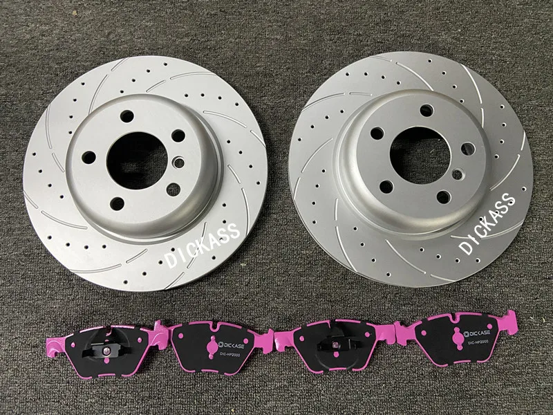 Original replacement 330*24mm drilled and slotted disc with brake pad for bmw f10