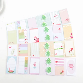 

10packs/lot Cute Cartoon Animal Six Fold Sticky Note Pad Kawaii Bookmark planner stickers kawaii Stationery Wholesale