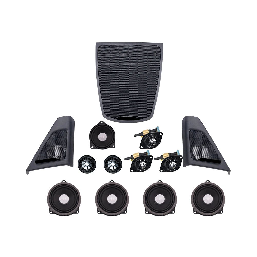 

Front door treble center midrange panel instrument trim treble door speaker cover for bmw f10 f11 13 pcs set combination upgrade